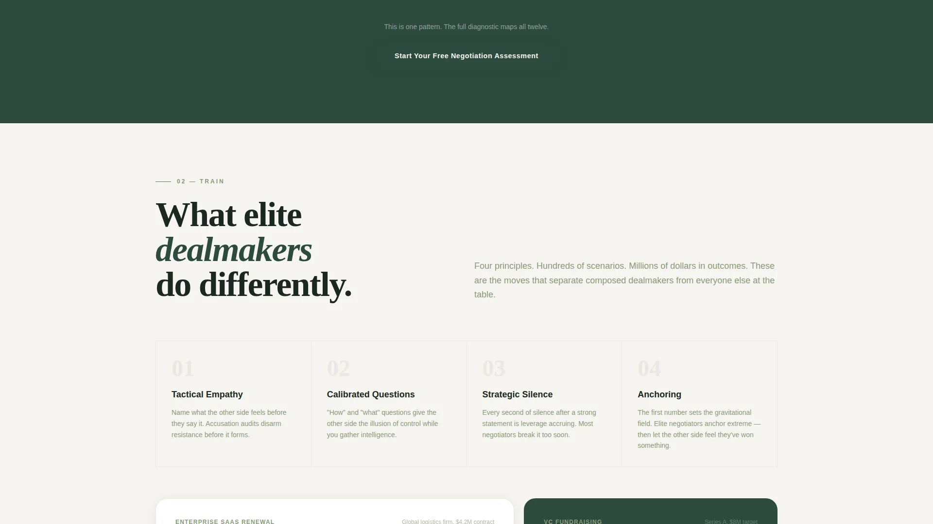 Commanding Conflict Resolution Landing Page Template
