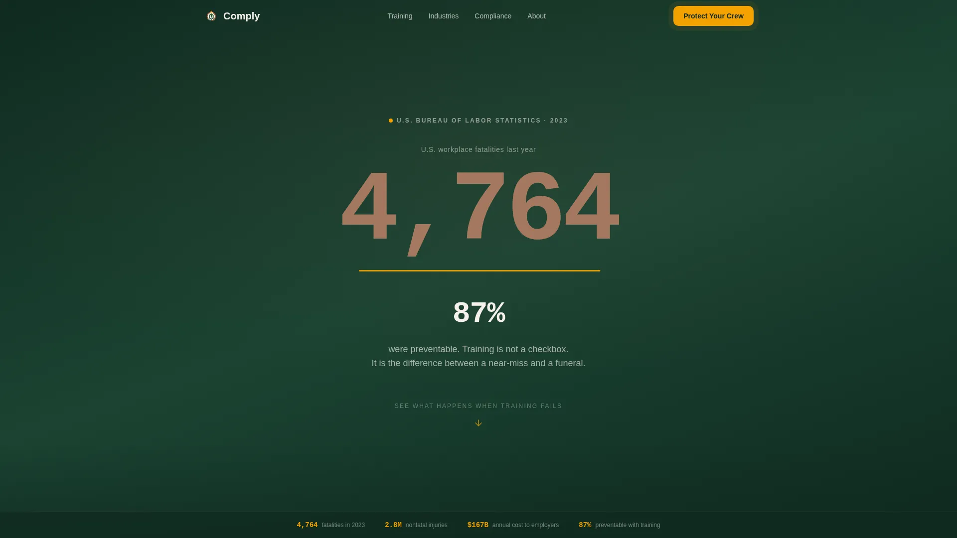 OSHA Safety Certification Landing Page Template