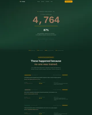 OSHA Safety Certification Landing Page Template