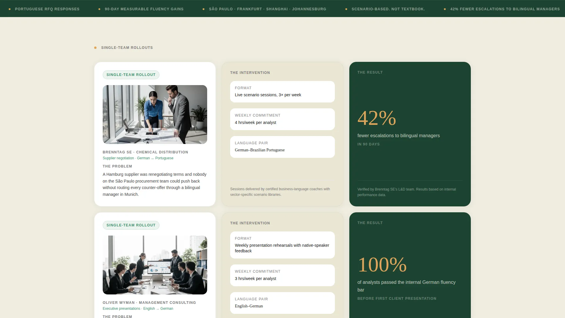 Expert Language Instruction Landing Page Template