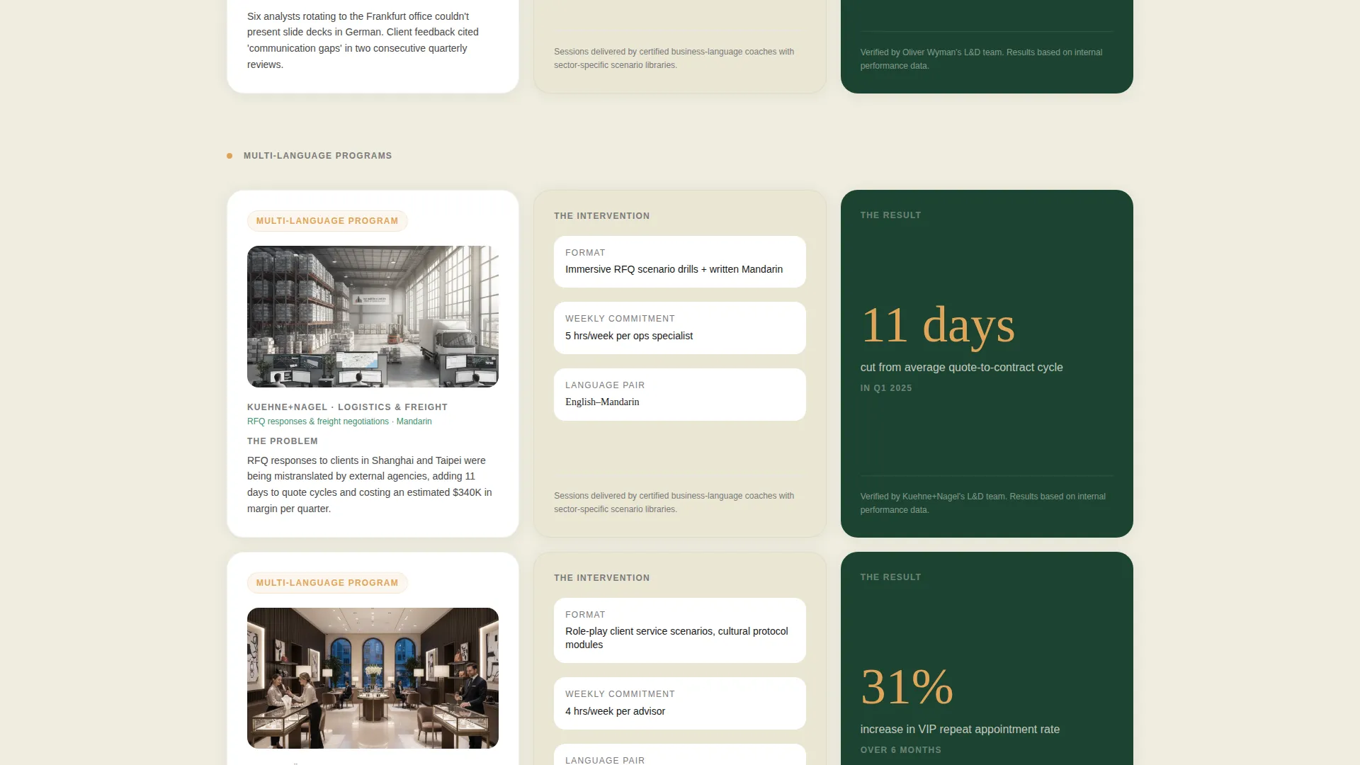 Expert Language Instruction Landing Page Template