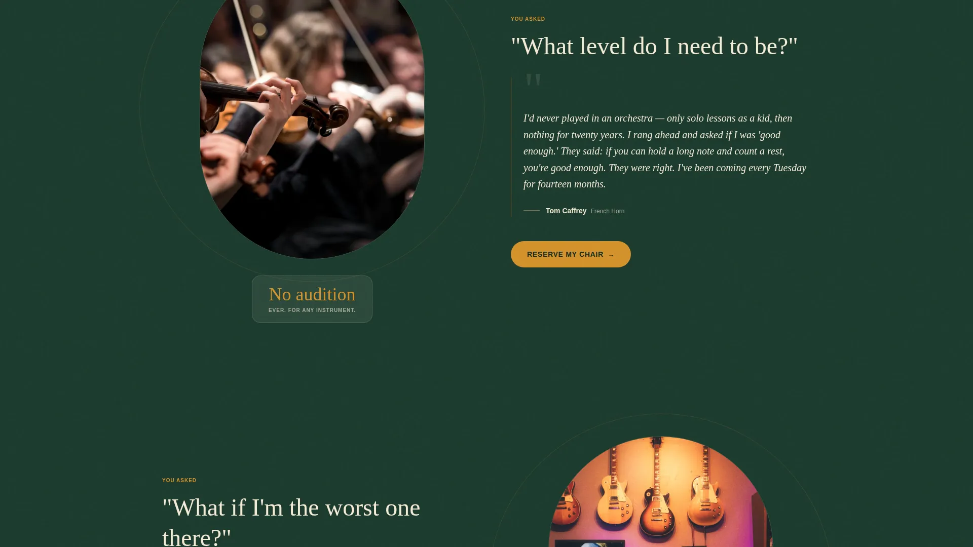 Music & Performing Arts School FAQ Website Template