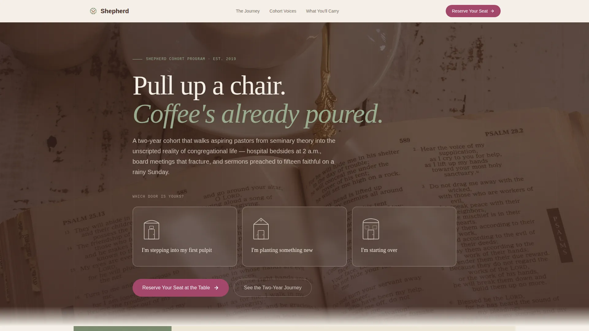 Religious & Theological Education Professional Website Template
