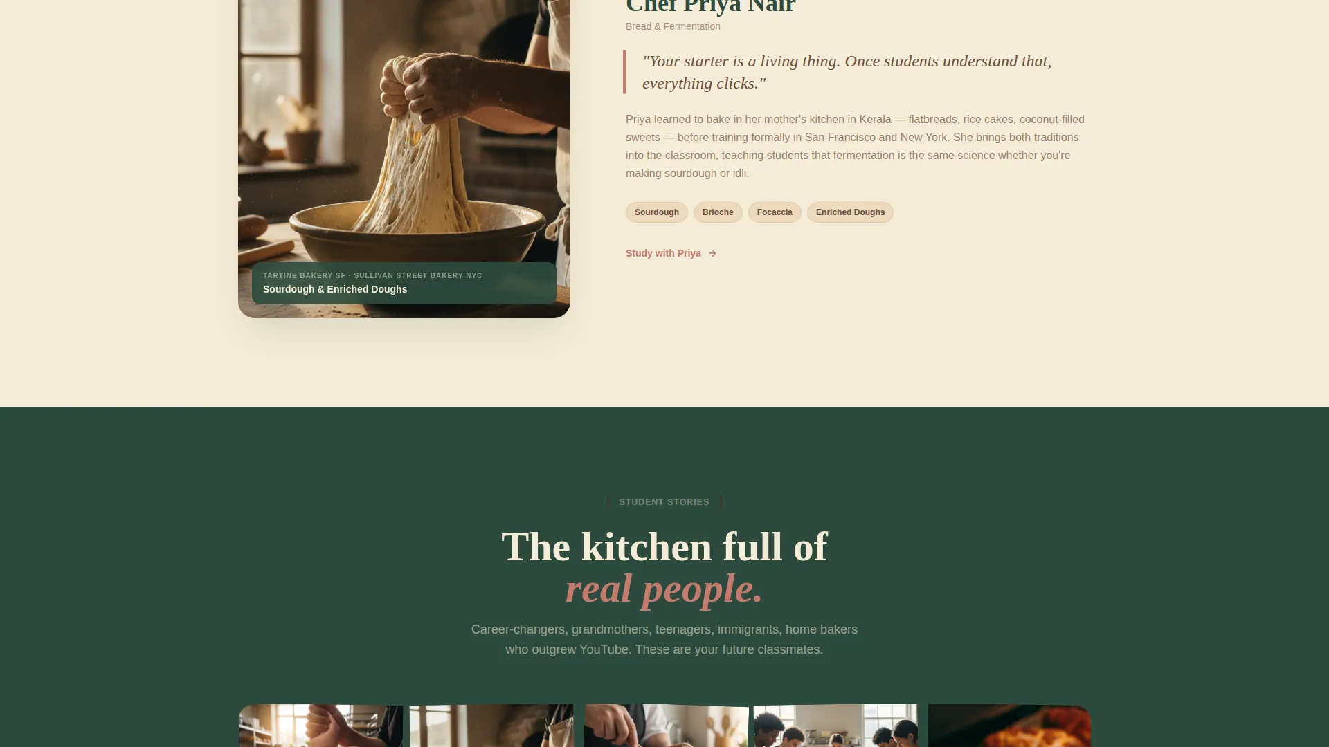 Culinary & Hospitality Education Professional Website Template