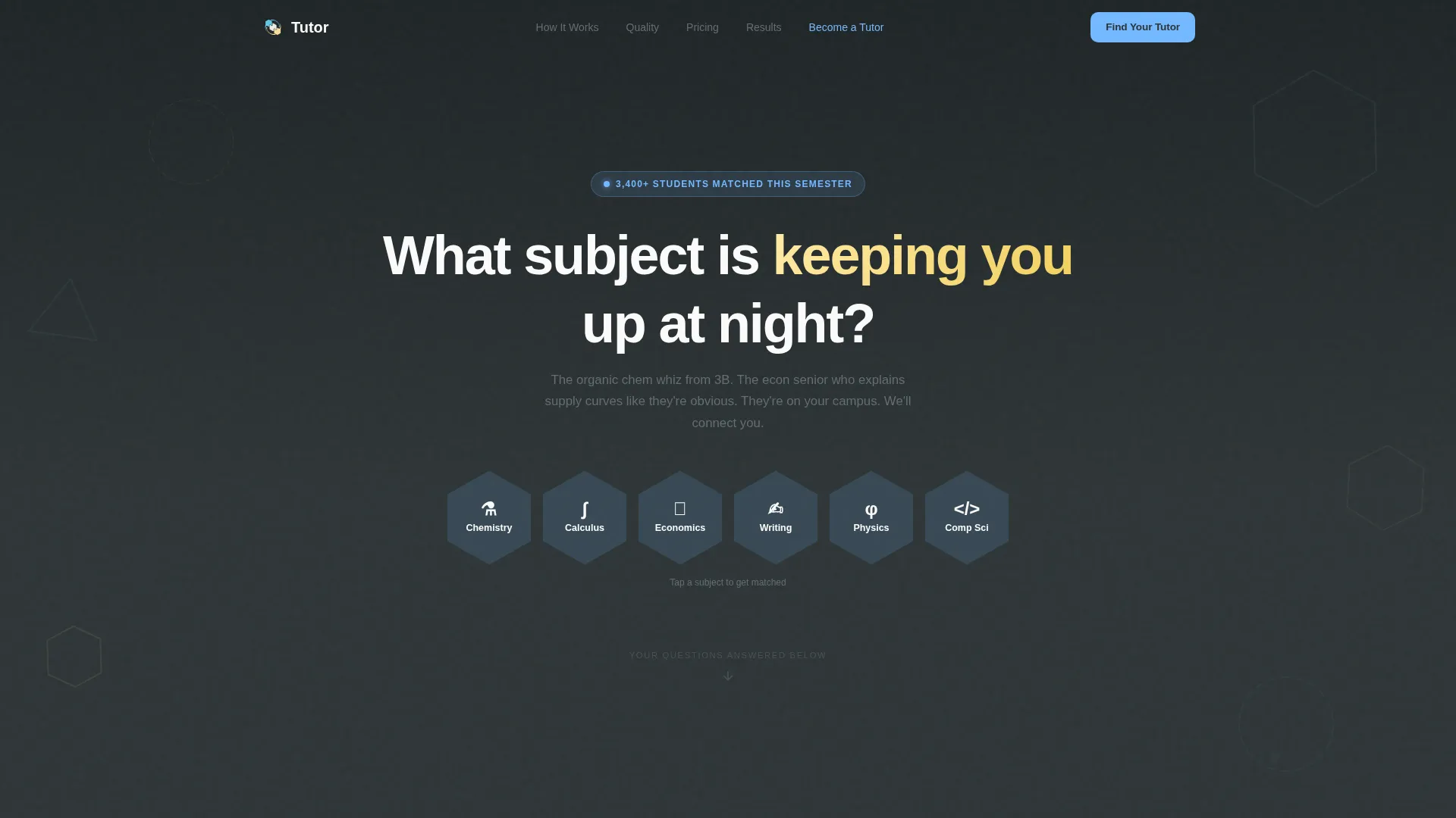 Tutoring & Coaching Center FAQ Website Template