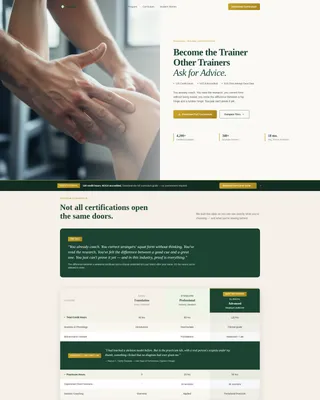 Sports & Fitness Training Professional Website Template