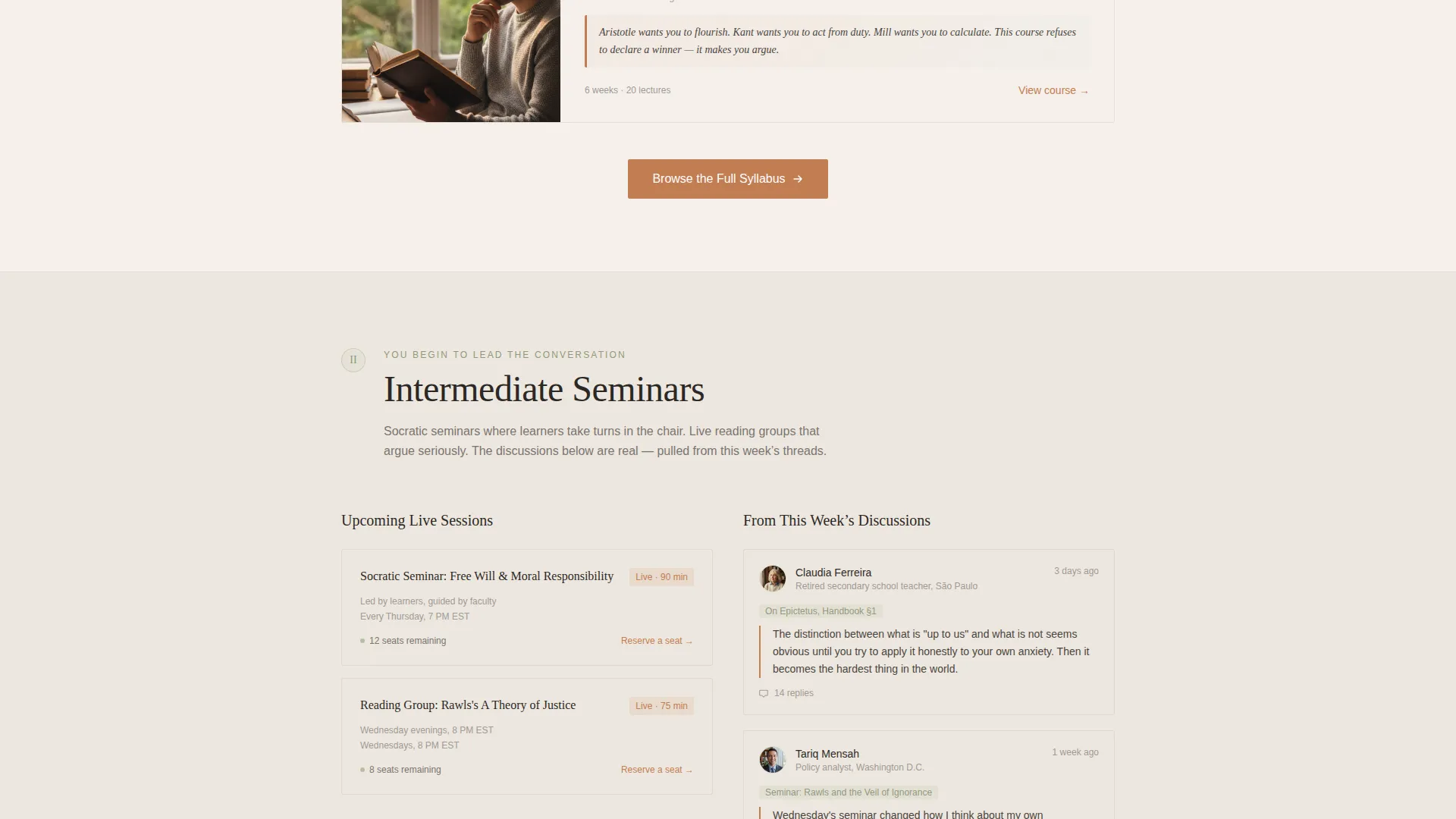 Philosophy Education Specialist Professional Website Template