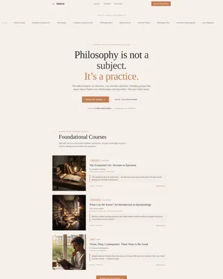 Philosophy Education Specialist Professional Website Template