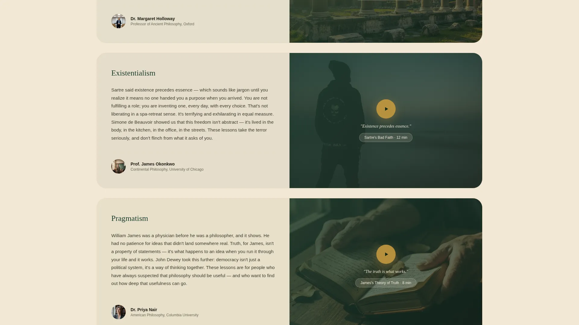 Philosophy Education Professional Website Template
