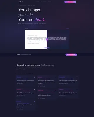Career Changer Networking Bio Landing Page Template