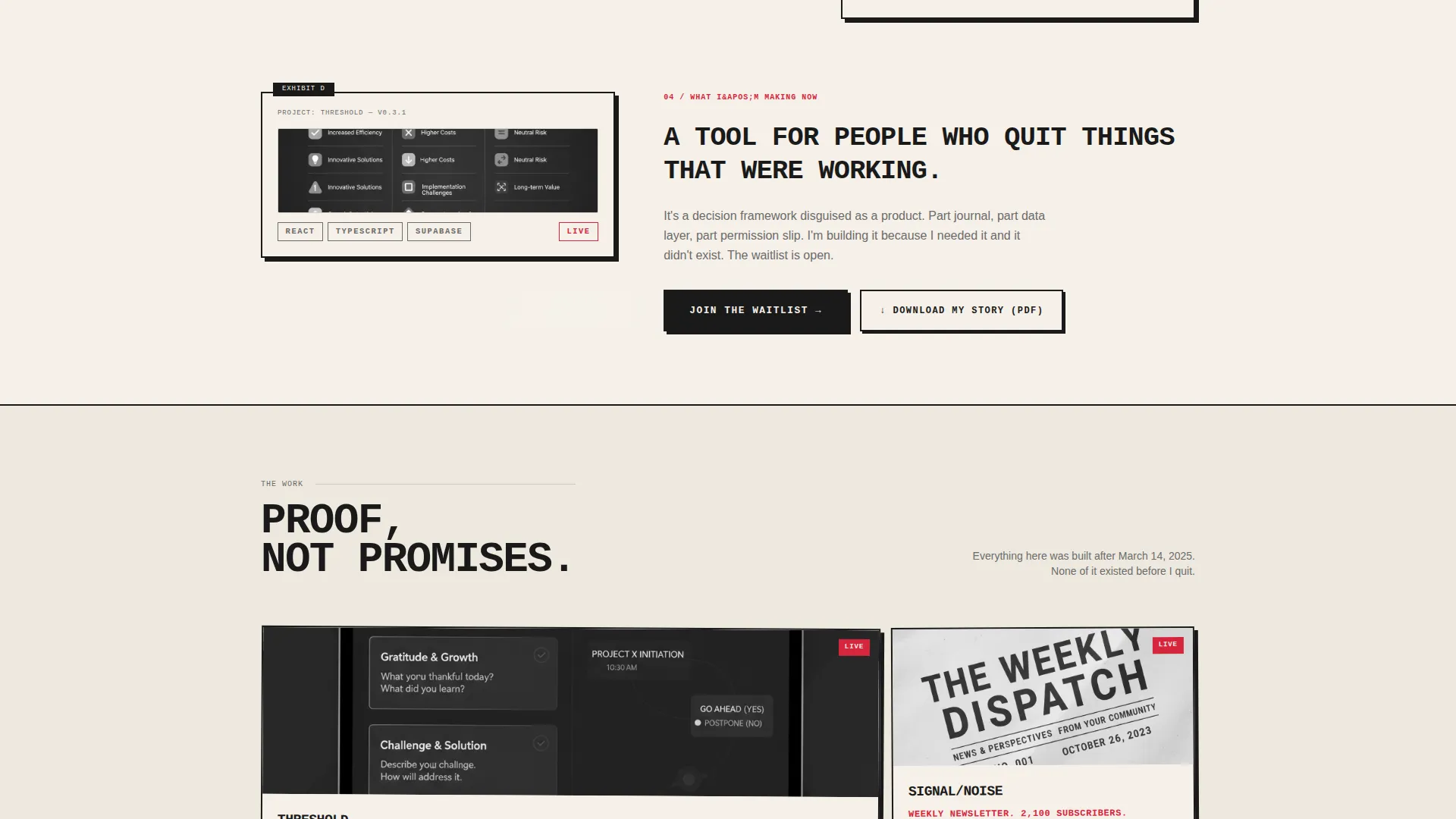 Bold Career Changer Personal Landing Page Template