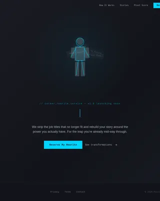 Career Changer Career Pre-Launch Website Template