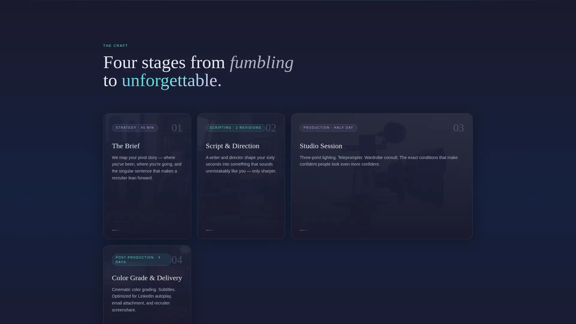 Career Changer Video Resume Landing Page Template