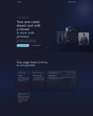 Career Changer Video Resume Landing Page Template