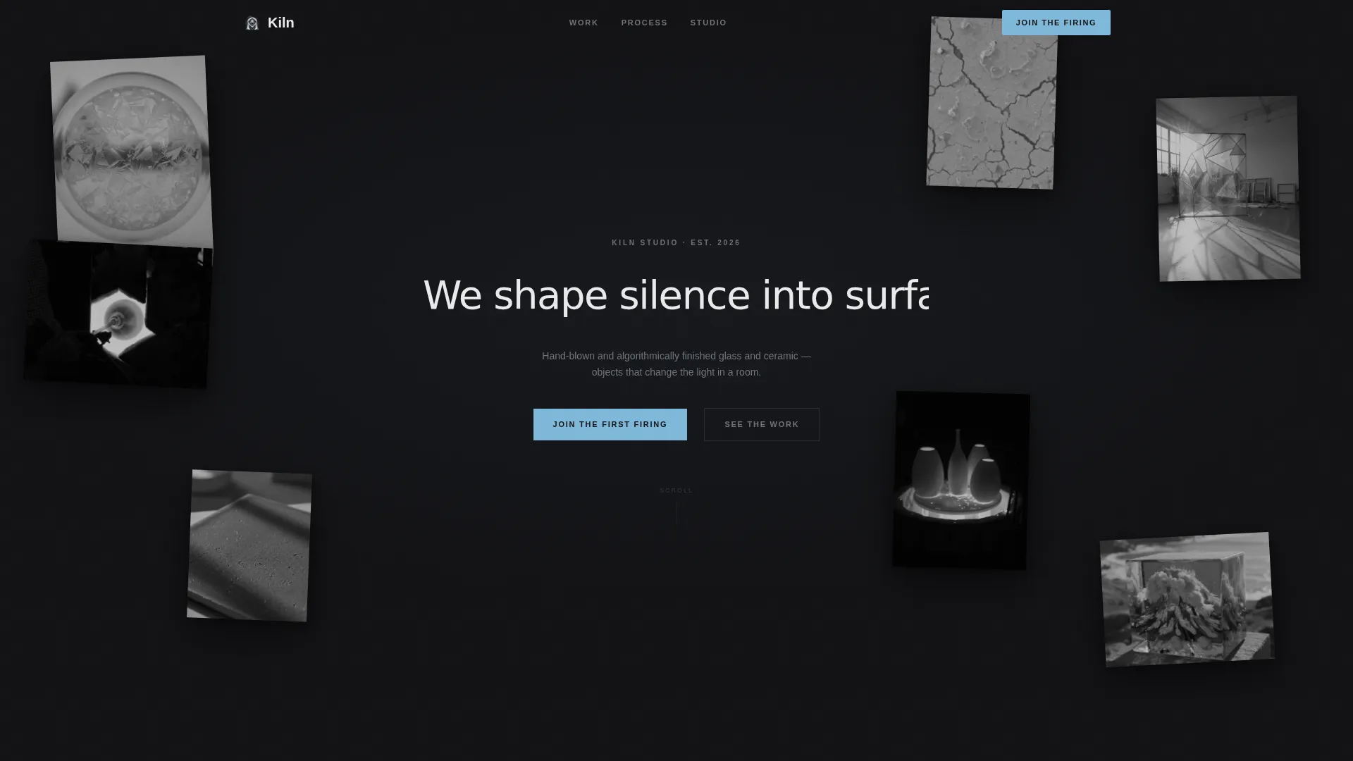 Precision Glass & Ceramic Studio Landing Page Template