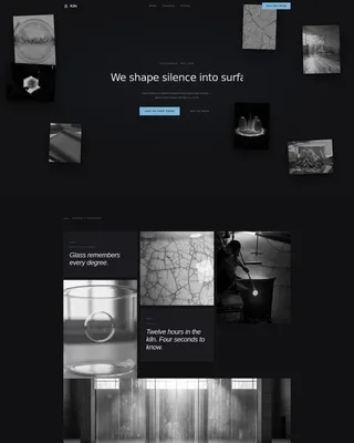 Precision Glass & Ceramic Studio Landing Page Template