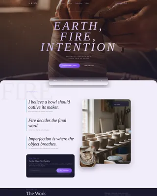 Ceramicist Portfolio Portfolio Website Template
