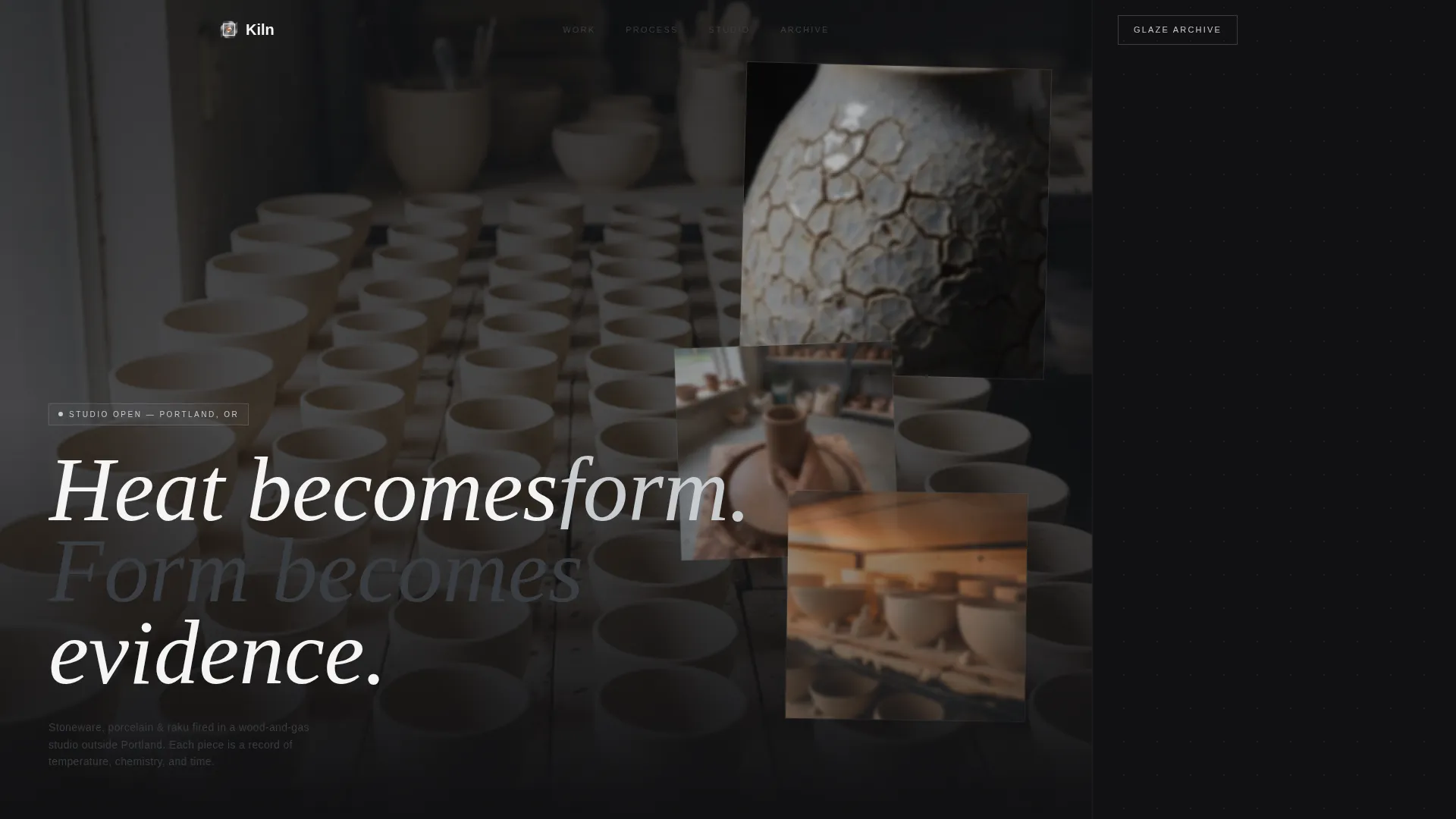 Ceramicist Portfolio Portfolio Website Template