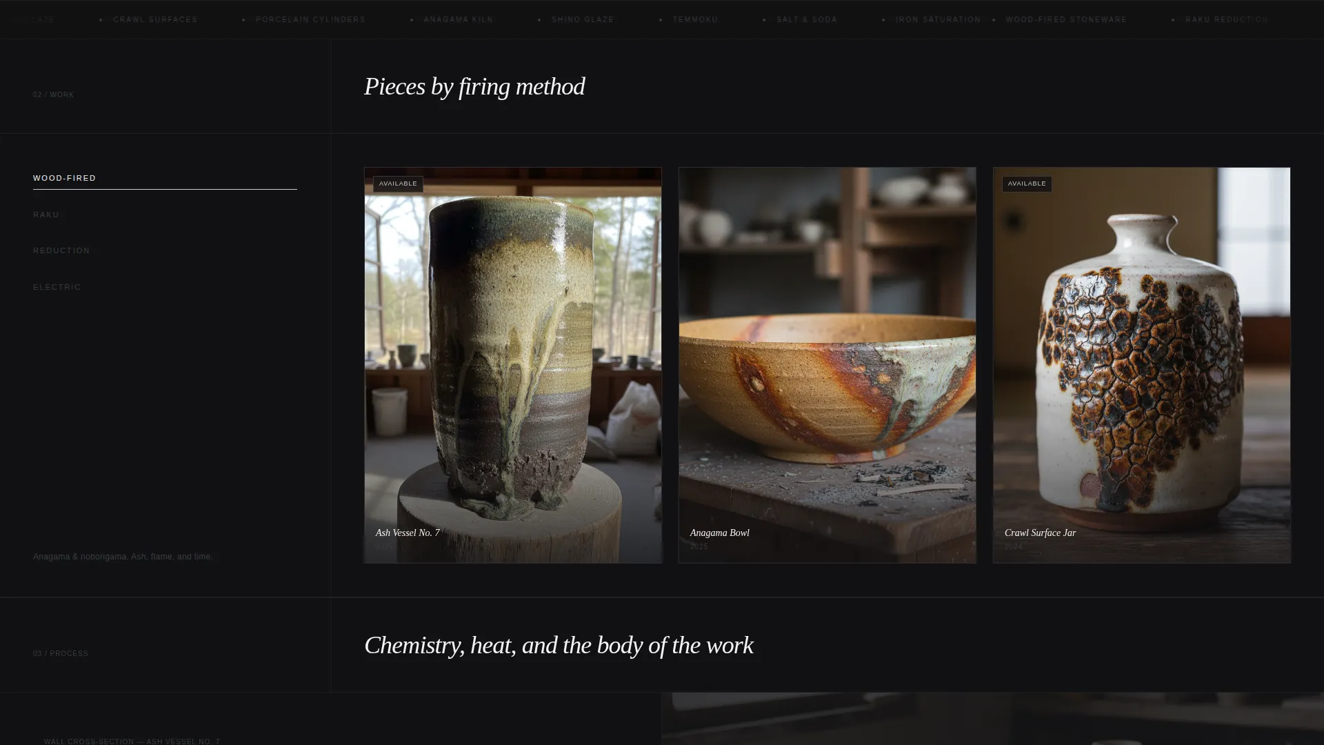 Ceramicist Portfolio Portfolio Website Template