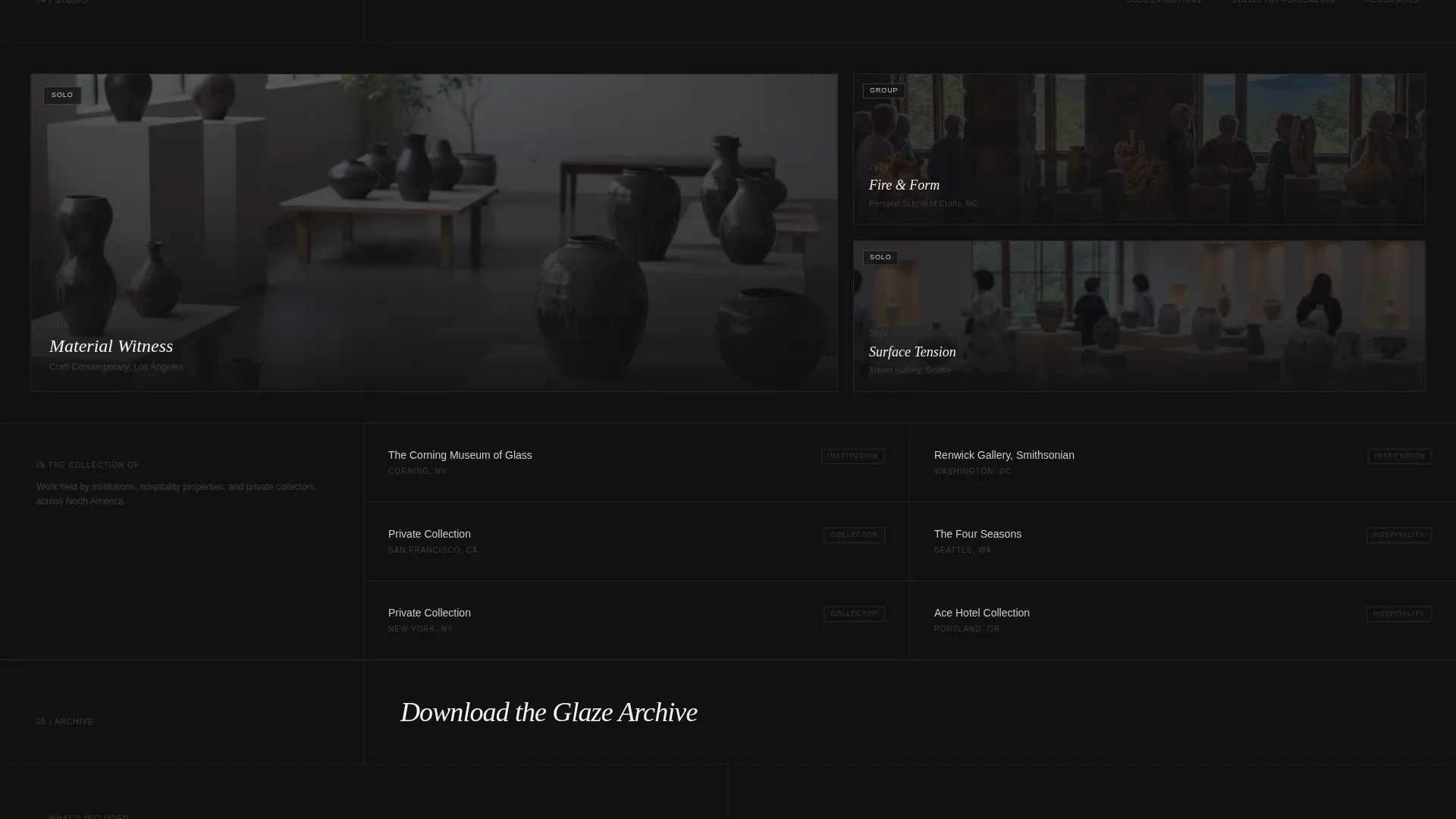 Ceramicist Portfolio Portfolio Website Template