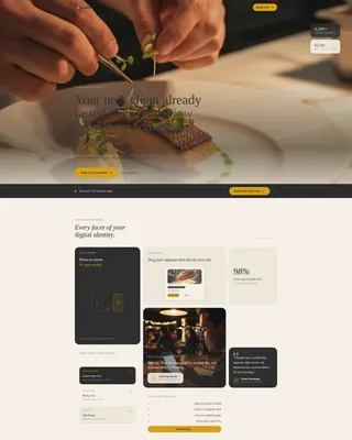 Chef Profile Booking Website Template
