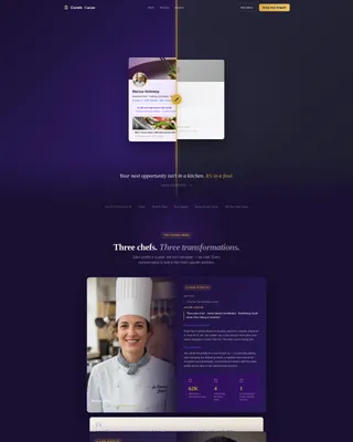 Specialist Chef Profile Professional Website Template