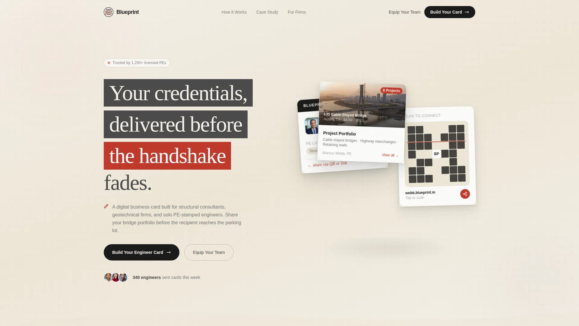 Civil Engineer Profile Specialist Portfolio Website Template