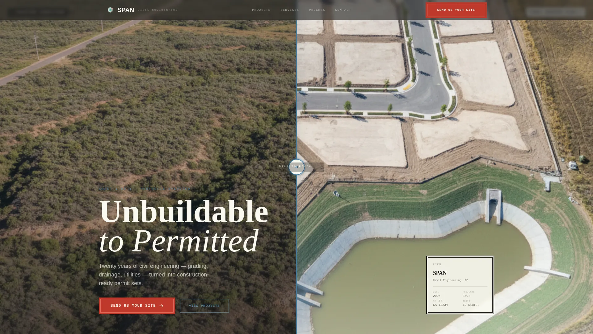Civil Engineer Profile Portfolio & Case Study Website Template