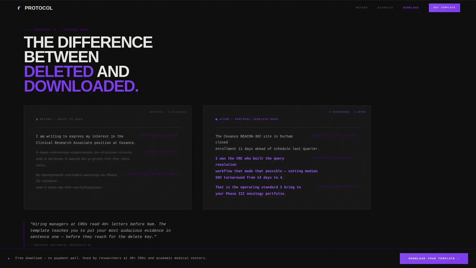 Clinical Researcher Career Specialist Careers Website Template