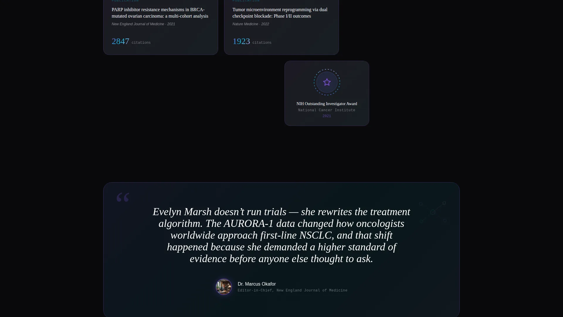 Clinical Researcher Career Specialist Professional Website Template