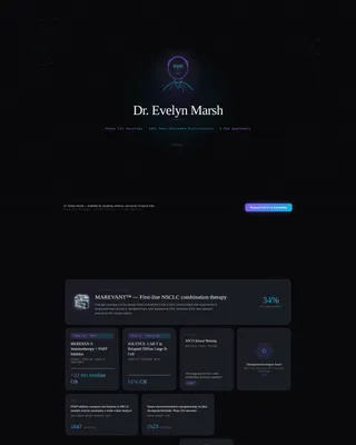 Clinical Researcher Career Specialist Professional Website Template