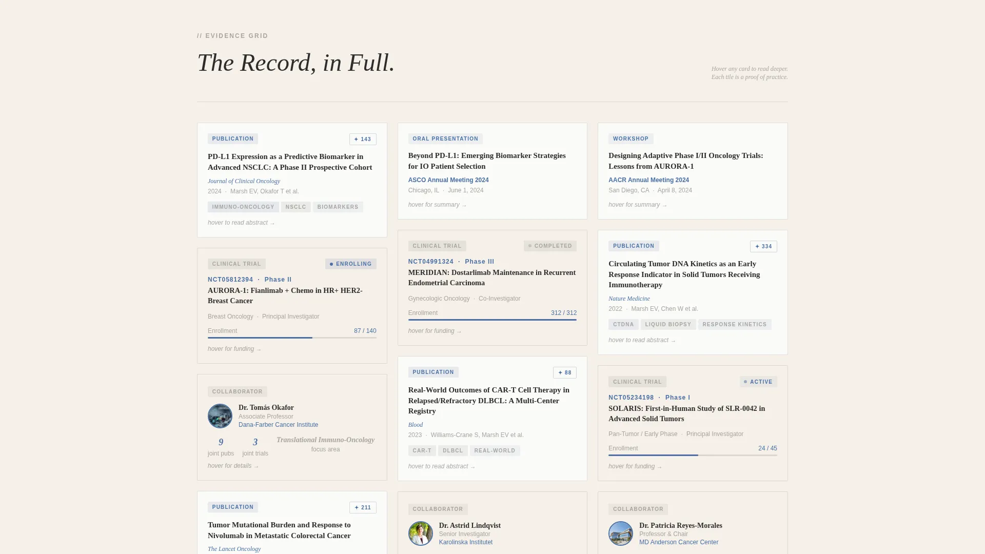 Clinical Researcher Career Advanced Professional Website Template