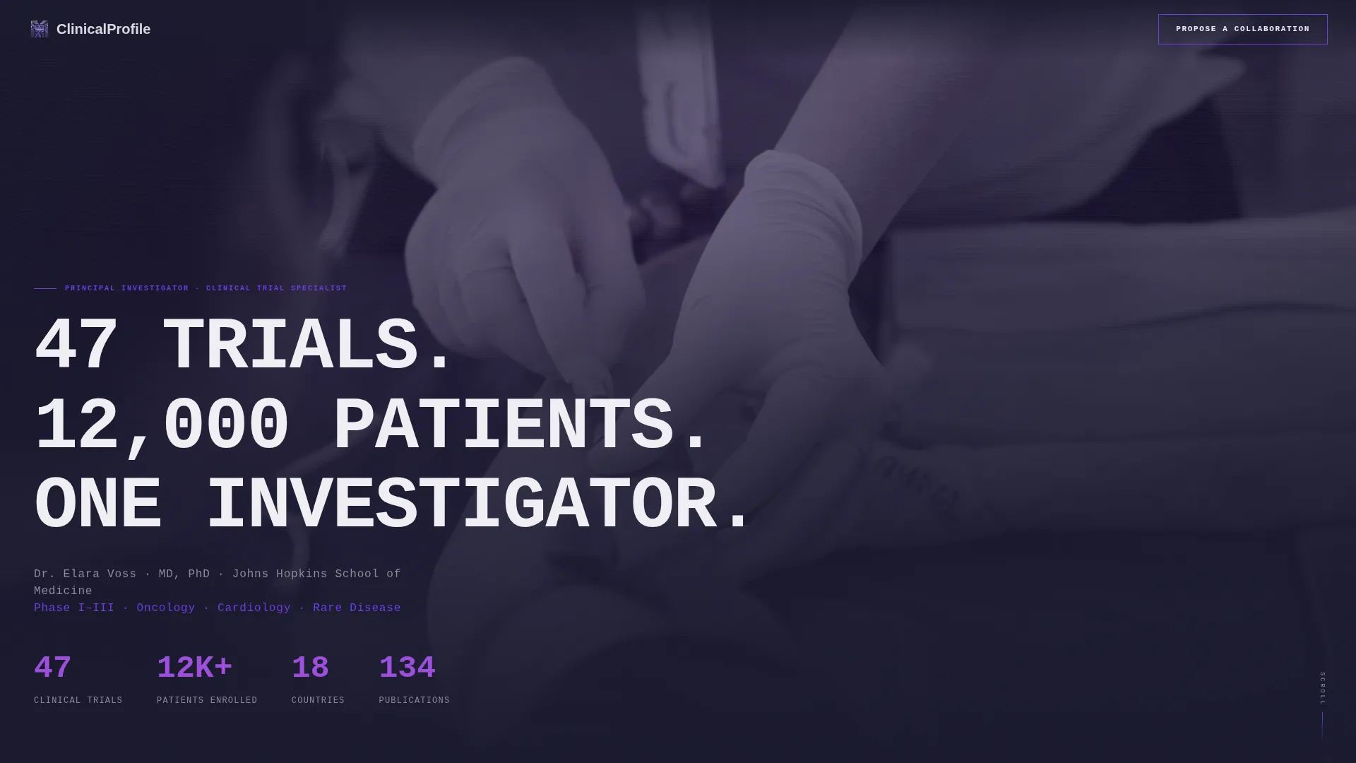 Clinical Researcher Career Reviews Website Template