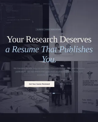 Clinical Researcher Career Careers Website Template