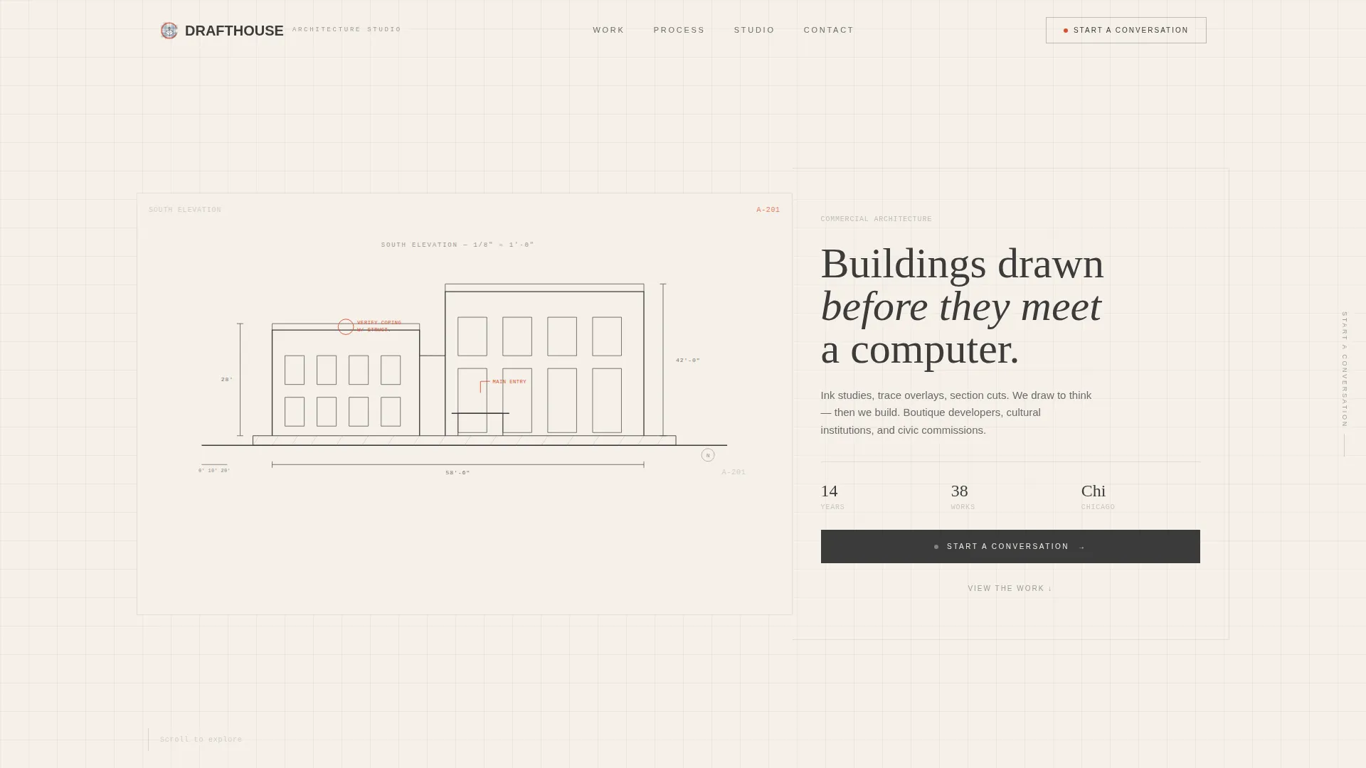 Architecture & Interiors Portfolio Professional Website Template