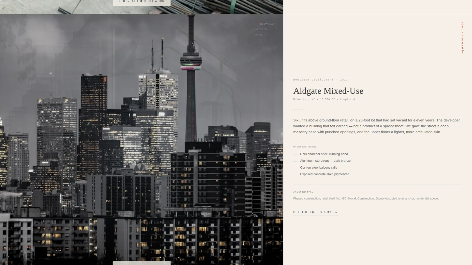 Architecture & Interiors Portfolio Professional Website Template