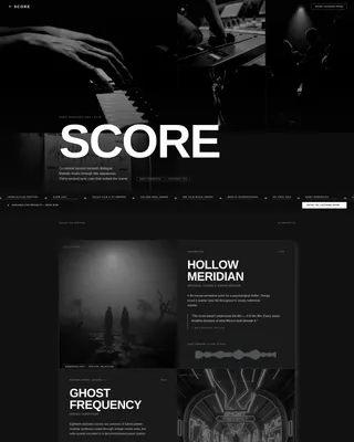 Music & Audio Portfolio Portfolio Website Template