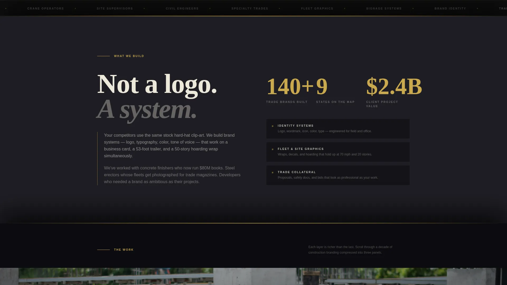 Construction Marketing & Agency Specialist Pre-Launch Website Template