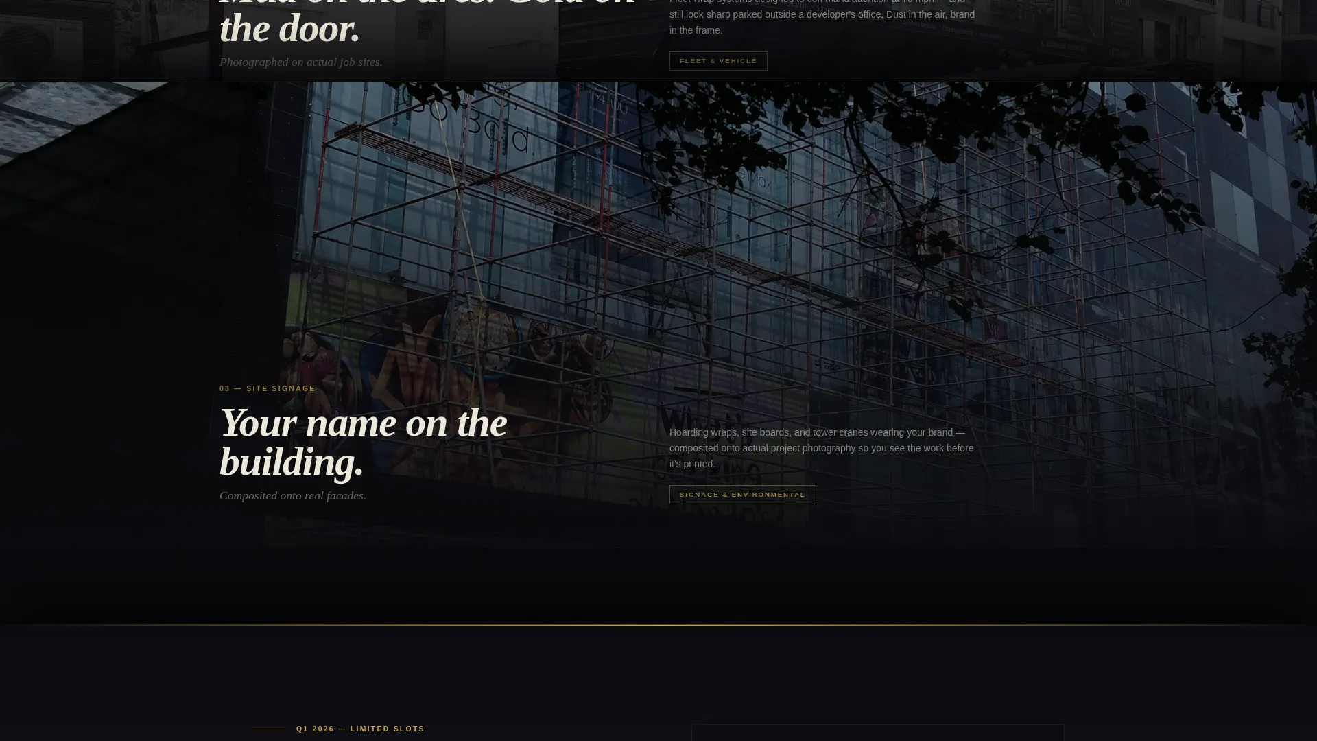 Construction Marketing & Agency Specialist Pre-Launch Website Template