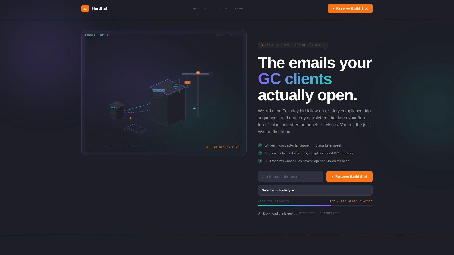 Construction Marketing & Agency Pre-Launch Website Template