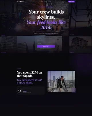 Construction Marketing & Agency Advanced Pre-Launch Website Template