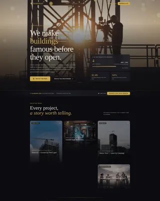 Construction Marketing & Agency Complete Pre-Launch Website Template