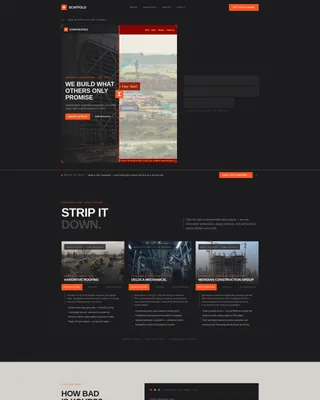 Construction Marketing & Agency Portfolio Website Template