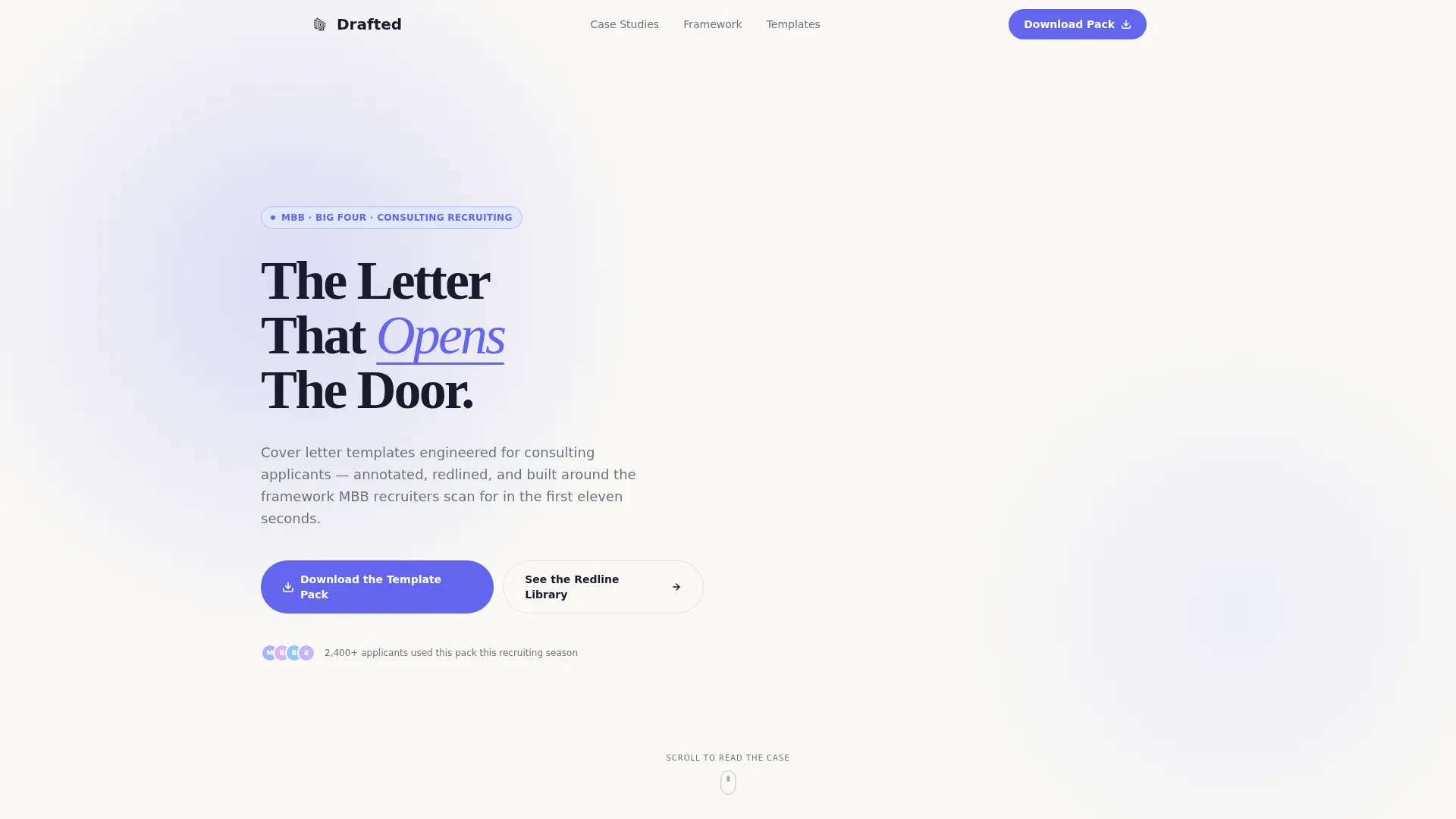 Consultant Career Advanced Portfolio Website Template