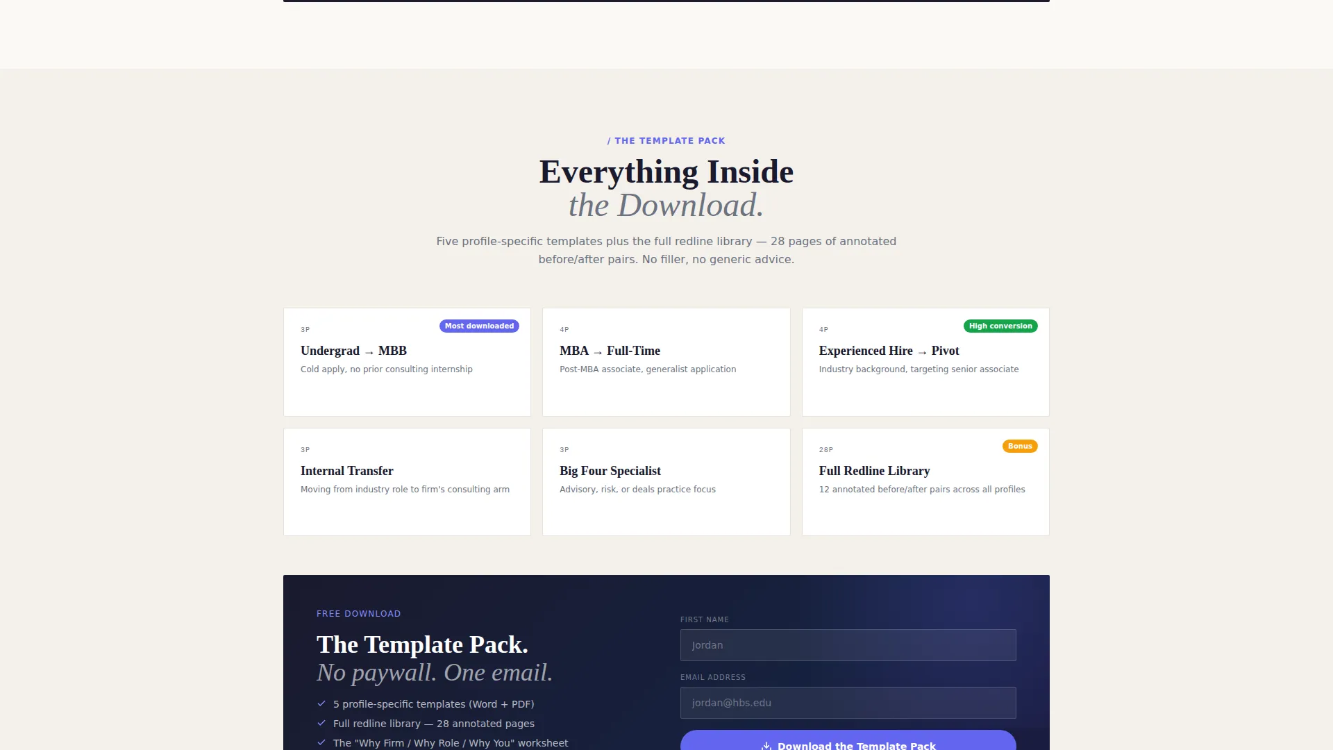 Consultant Career Advanced Portfolio Website Template