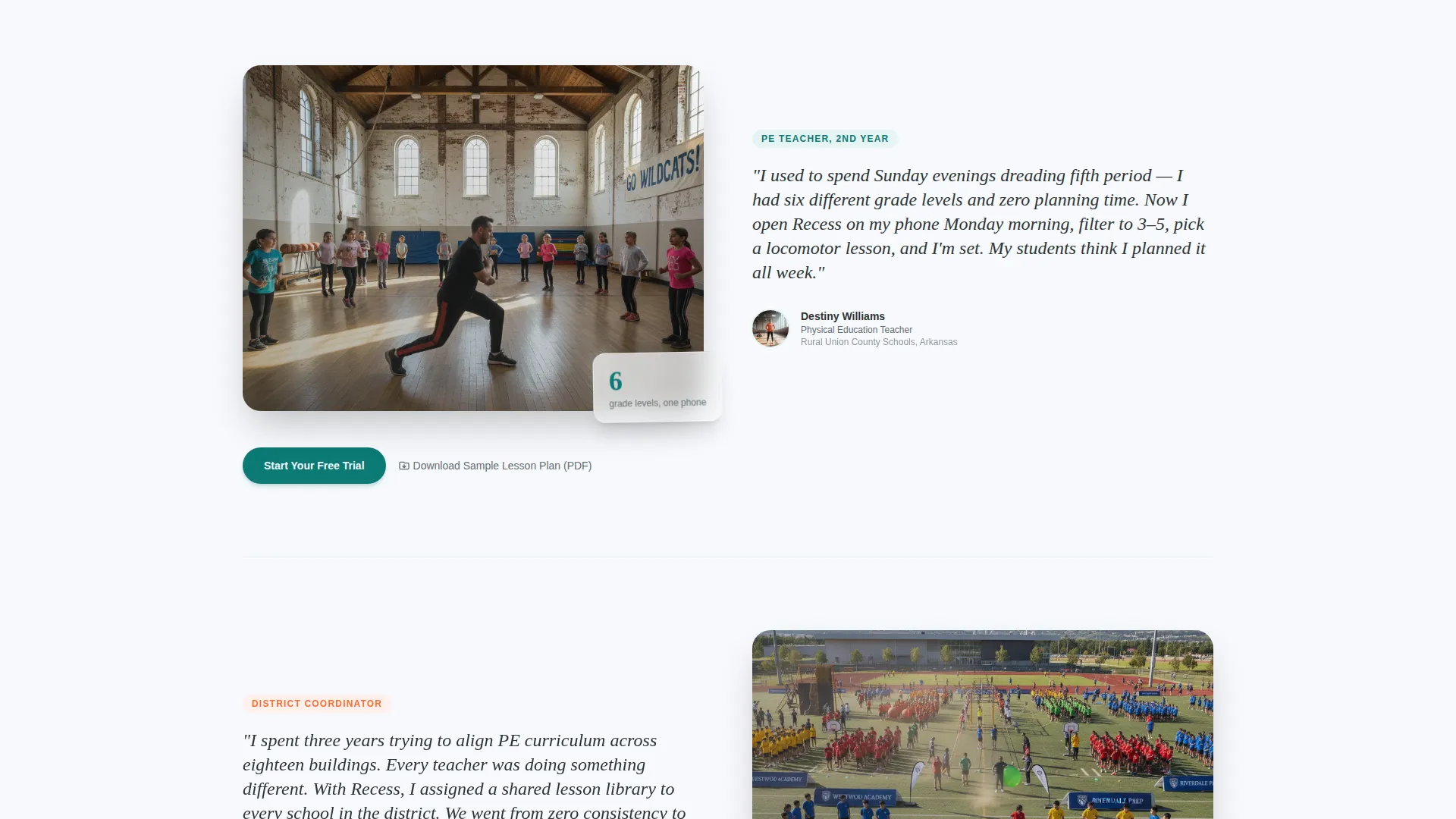 Physical Education Education Reviews Website Template