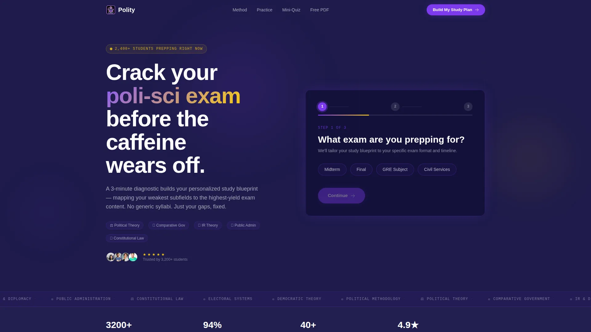 Political Science Education Specialist Professional Website Template