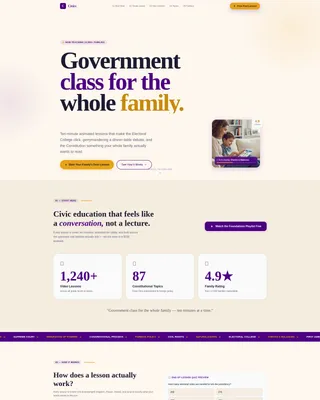 Political Science Education Advanced Professional Website Template