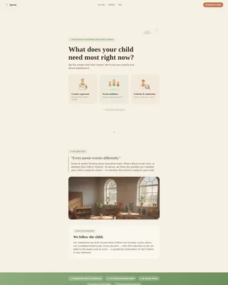 Preschool & Early Education Specialist Booking Website Template