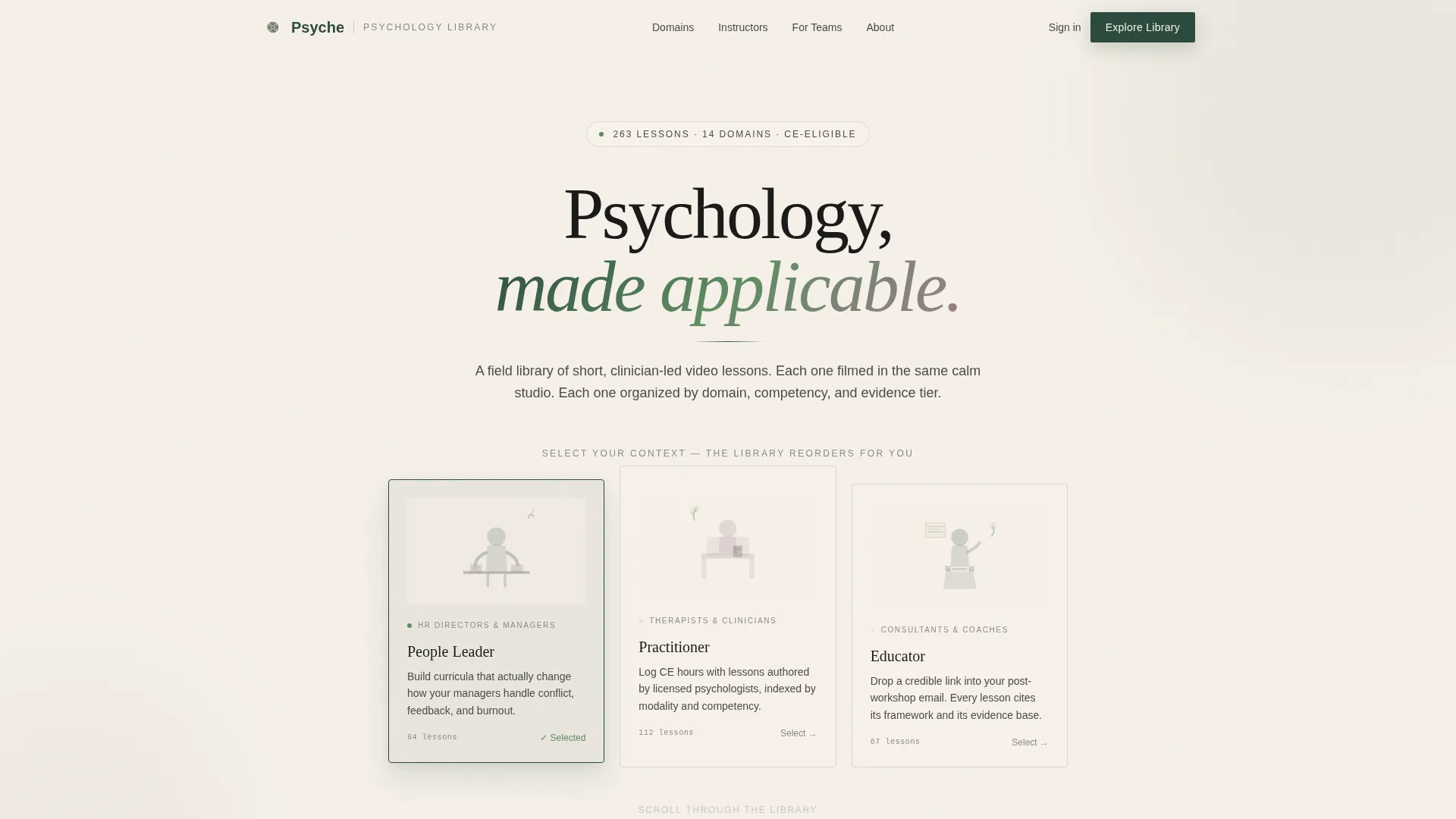 Psychology Education Directory Website Template
